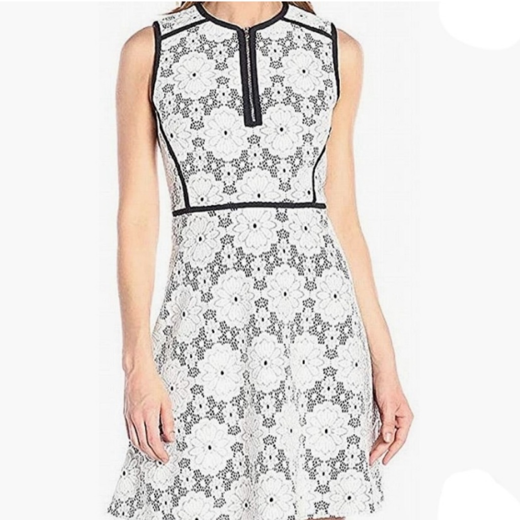 Nanette Lepore White Floral Lace Dress